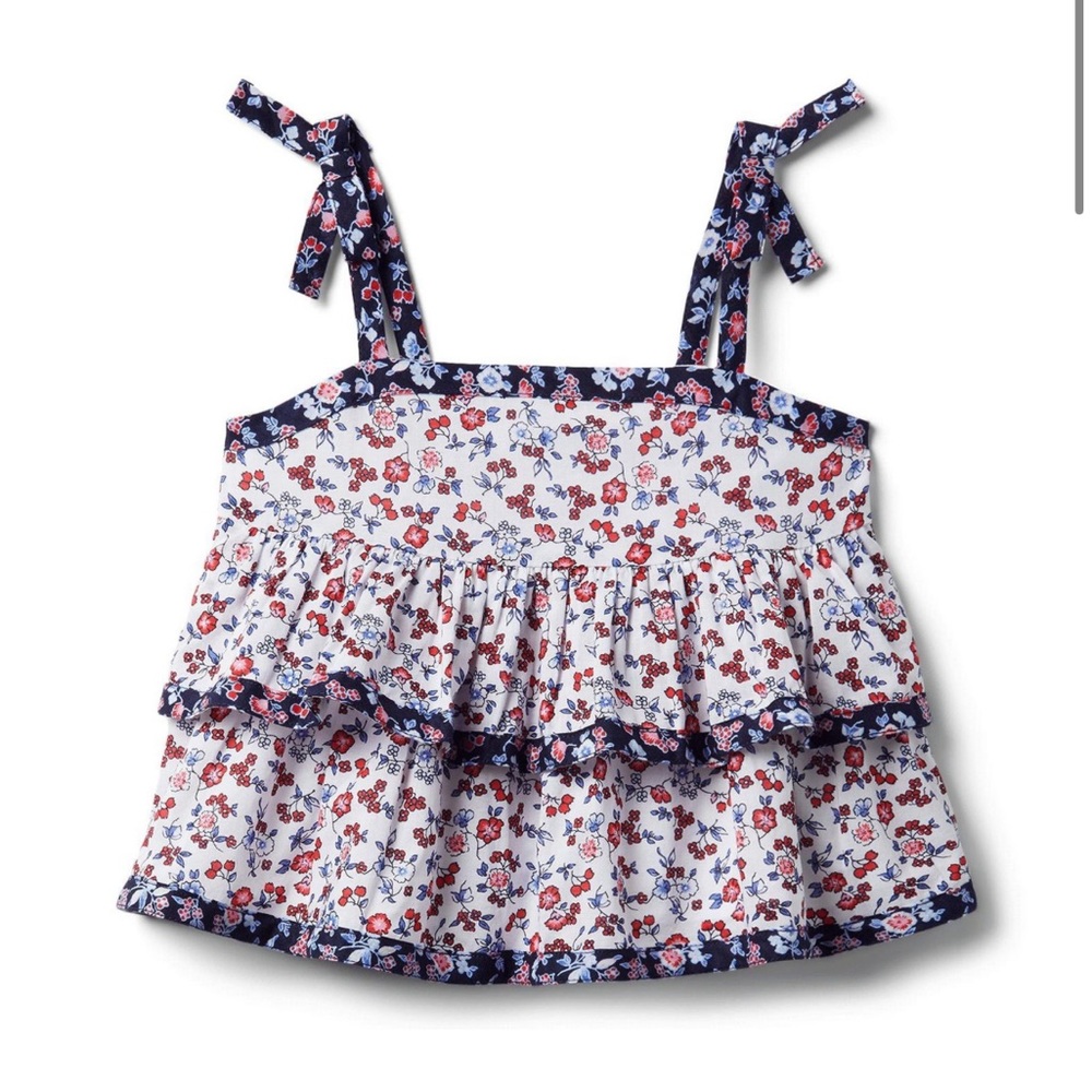 JANIE AND JACK Ditsy Floral Tiered Top